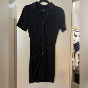 Black Button-Up Dress